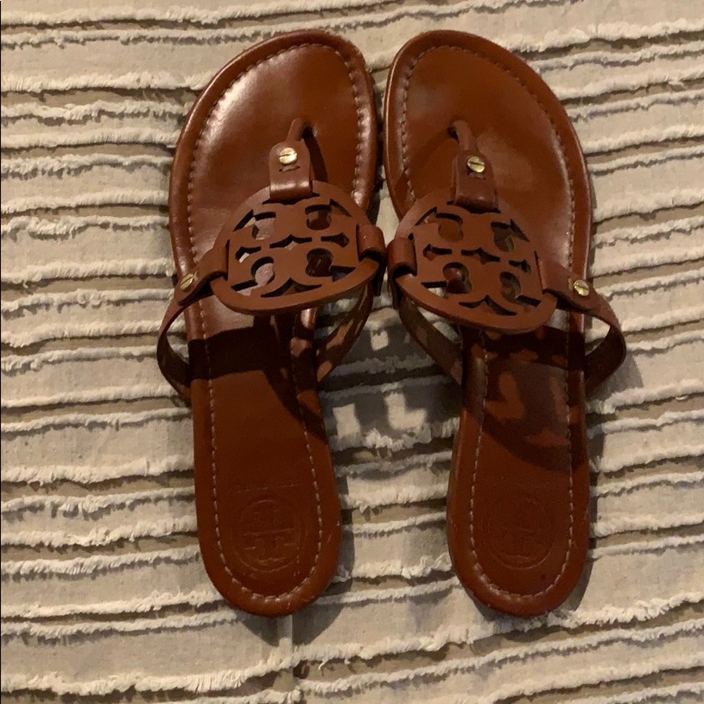 Tory Burch brown leather sandals